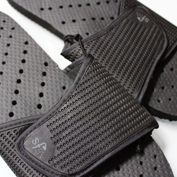 Showaflops Black Solid Shower Sandals Flip Flops Size 7 Mens Slip Resistant NWOT - Picture 4 of 7